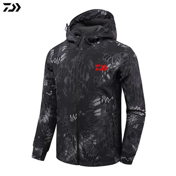 

Daiwa Jacket Fishing Clothes Autumn Winter Outdoor Sports Men Jacket Plus Velvet Keep Warm Waterproof Windproof Fishing Jackets