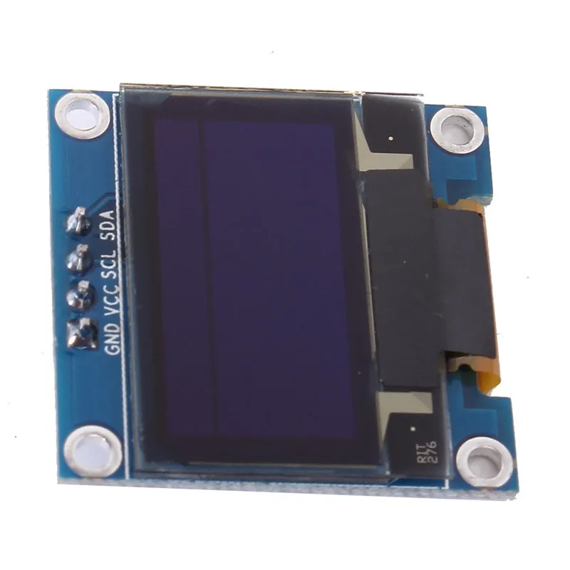 0,9" дюймовый синий oled-дисплей модуль IIC Серийный 128X64 IEC SSD1306 12864 плата с ЖК-экраном GND VCC SCL SDA для Arduino