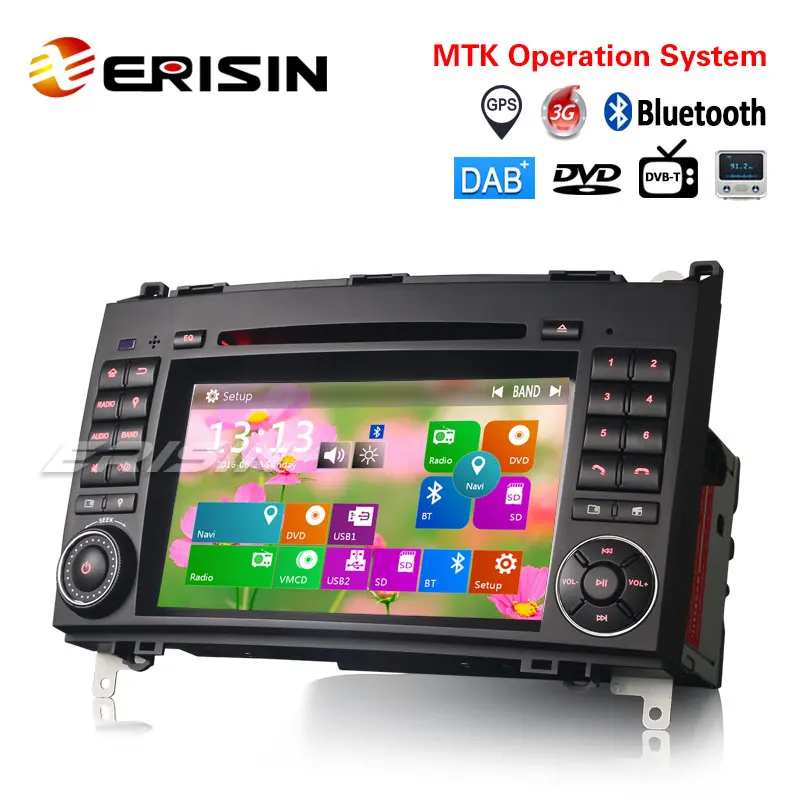Erisin Es7270b 7 Car Dvd Player 3g Bluetooth Dab Gps Sd Dvr For Mercedes Benz Sprinter Viano Vito A B Class Car Multimedia Player Aliexpress