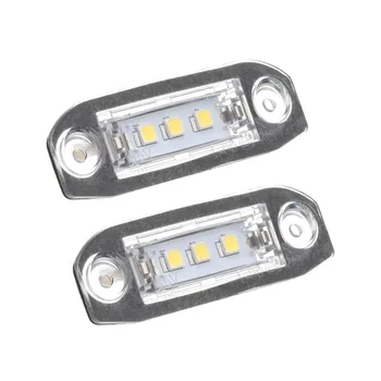 

Ampoule Led Voiture LED license plate light for Volvo S80 XC90 S40 V60 XC60 S60 C70 V50 XC70 V70 white car-styling lamp number#4