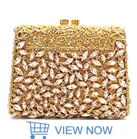 Bridal wedding party purse women evening party bag diamonds luxury colorful crystal clutch elegant rose flower crystal purse Evening Bags for women