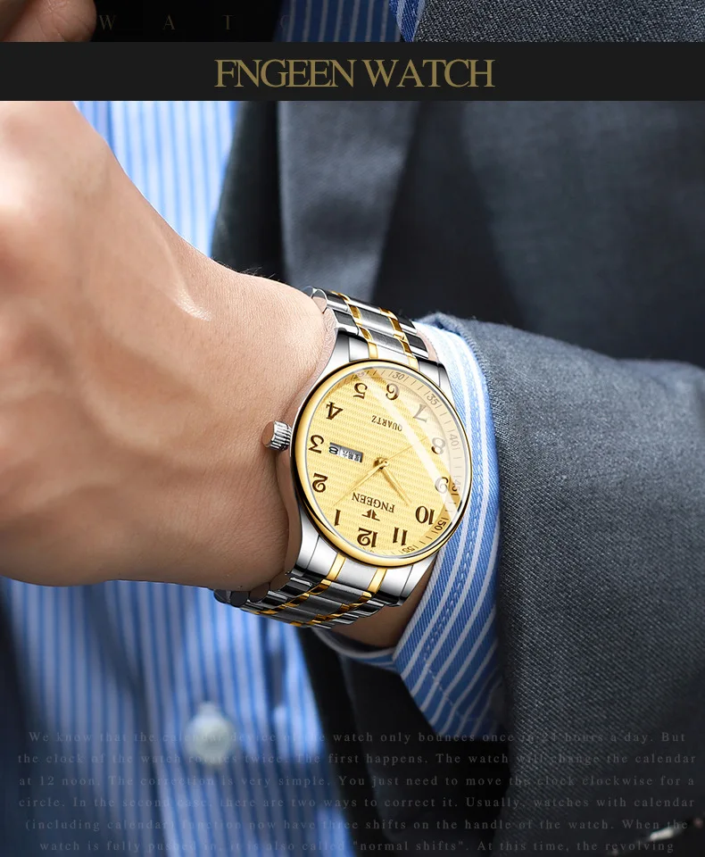Часы мужские деловые водонепроницаемые кварцевые мужские часы с датой модные часы из нержавеющей стали для мужчин Relogio Masculino