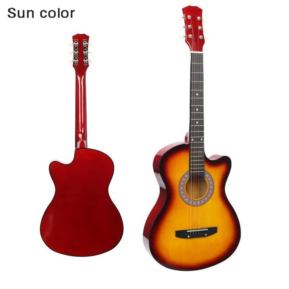 

38 Inch Missing Angle Ballad Wood Guitar Beginner Introduction Practice teclado midi Musical Instrument Acoustic WJ-JX7