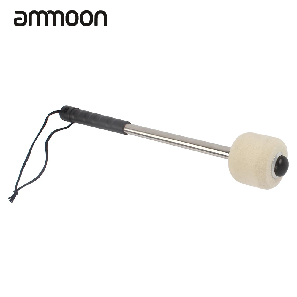 

High Quality Drum Grosse Trommel Drumstick Wool Felt Bassdrum Snare Aluminium Alloy Handle Percussion Instrument Part Accessory