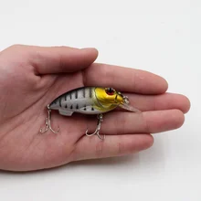 1Pcs 3D Realistic eye bait Hard bait 7cm / 10g Artificial 8 Colors 6 # high-carbon steel hooks