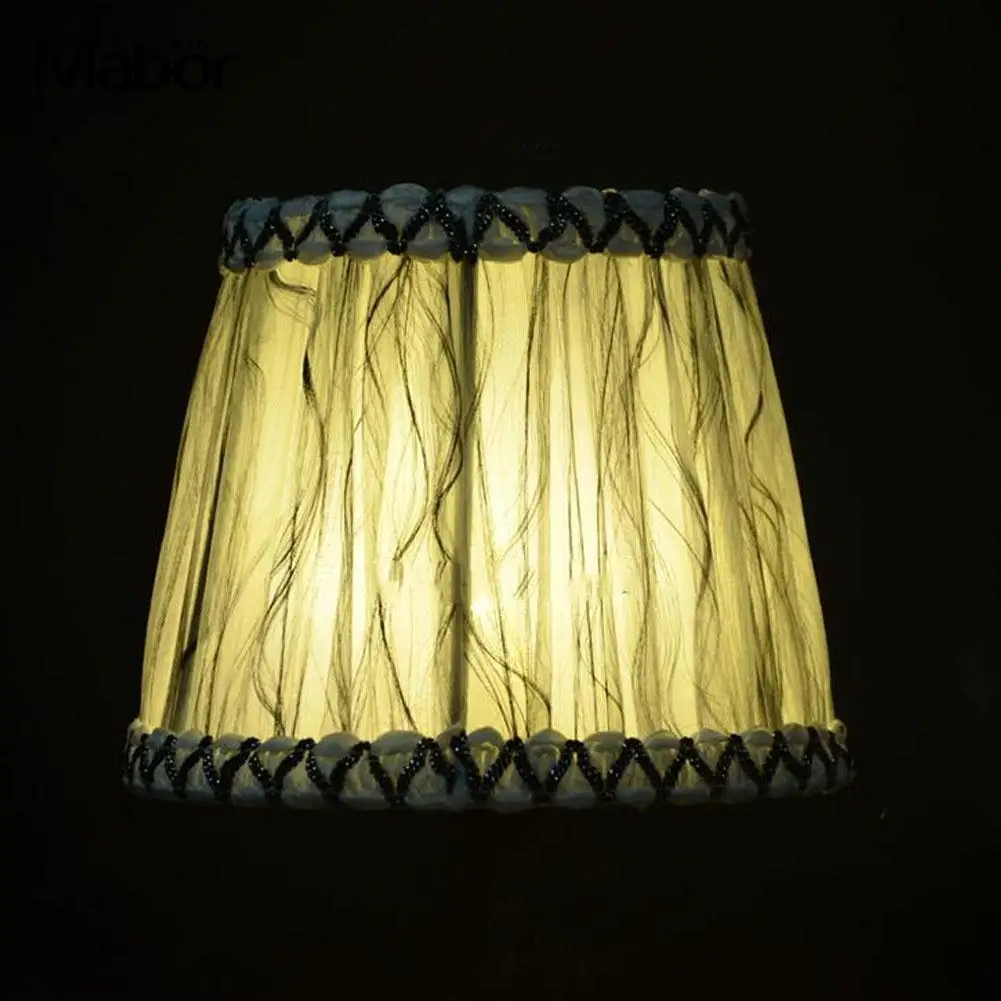 Старинная ткань Европейская хрустальная люстра со свечами настенный абажур