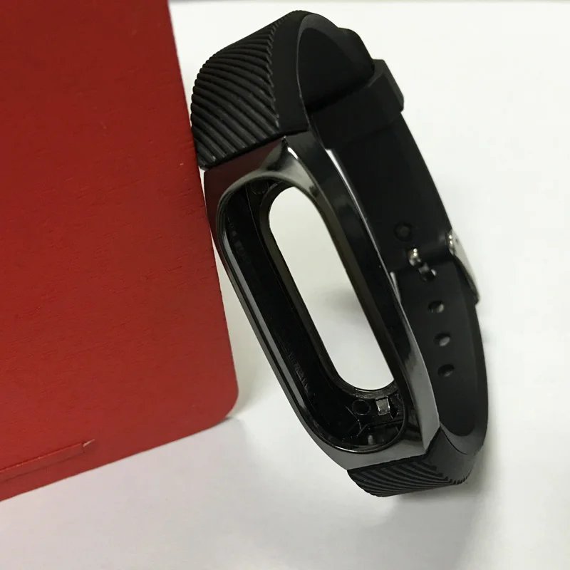 Xiaomi mi Band 2 Браслет ремешок mi band 2 цветной металлический ремешок сменный смарт-браслет аксессуары для mi Band 2 - Цвет: Black