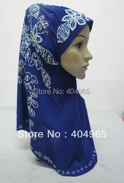 

H705c latest much rhinestone hijab,fast delivery