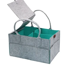 Складной войлочный детский подгузник Caddy Органайзер Съемная крышка сумка для хранения детские игрушки Портативная сумка коробка для путешествий автомобиля Пеленальный стол или