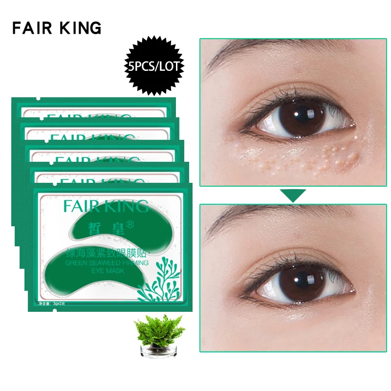 

5/10/20 pair Eye Care Green Seaweed Firming Eye Mask Eye Patches for the Eyes Crystal Green Masks Anti Dark Circle Eyelid Patch