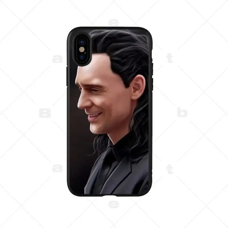 Умный чехол Babaite Loki Thor черный мягкий для iPhone 6S 6plus 7 7plus 8 8Plus X Xs MAX 5 5S