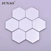 JUNAO 12mm Shiny Clear Square Mirror Rhinestones Flatback Silver Applique Acrylic Diamond Crystal Stones Non Sew Strass Crafts ► Photo 2/6