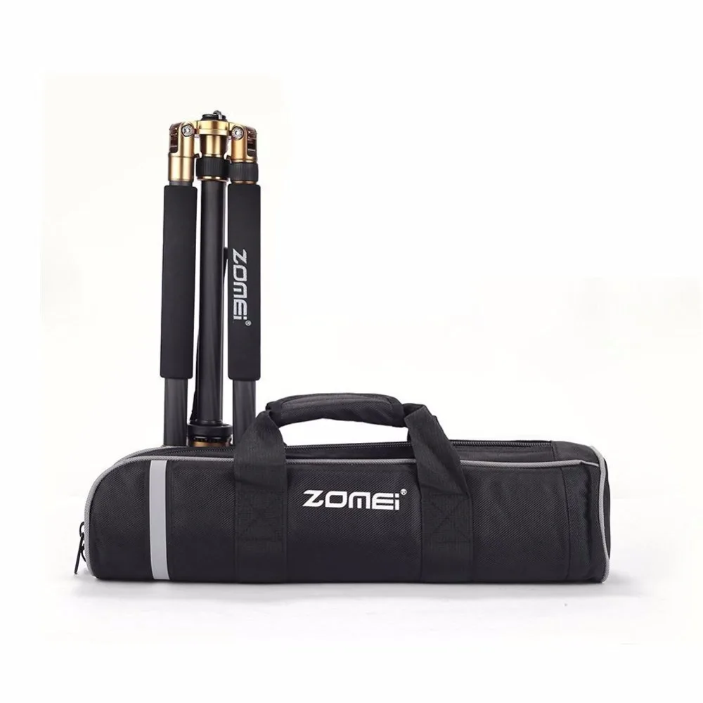 Z818C Portable travel tripod 3-Way Ball Head Carbon fiber Camera Tripod Stand for Canon Nikon Sony