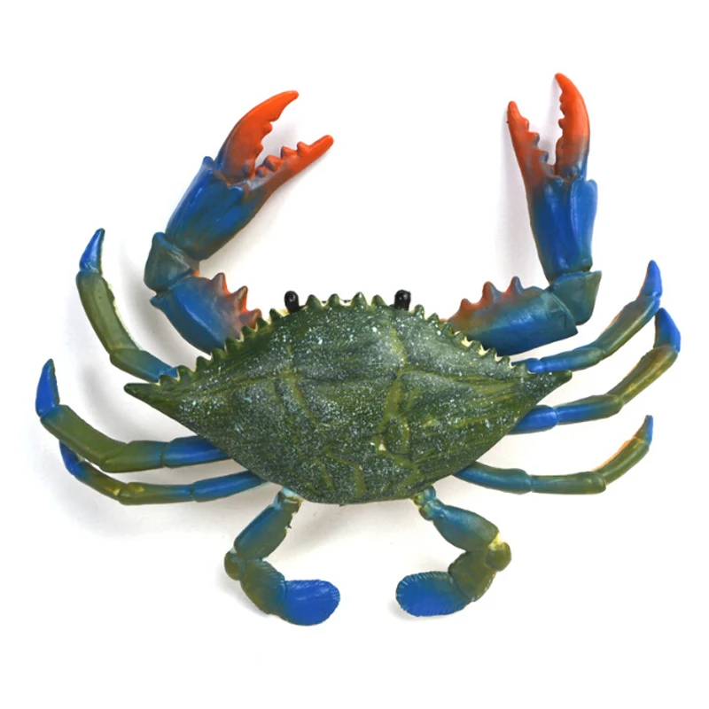

Real Crab Artificial Models Education Simulation Crabs Model Cartoon Summer Wash Toy sea life Bathroom Playing Water Gifts Toys