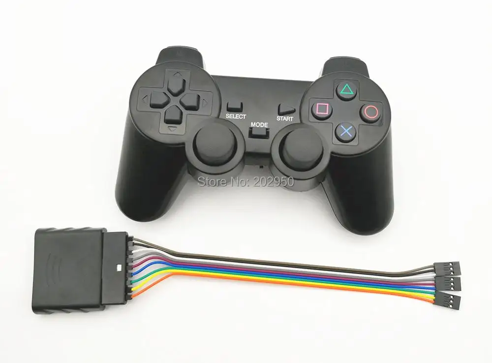 Беспроводной контроллер PS2 1 шт. игровой коврик джойстик с рукояткой 2 4G робот Arduino