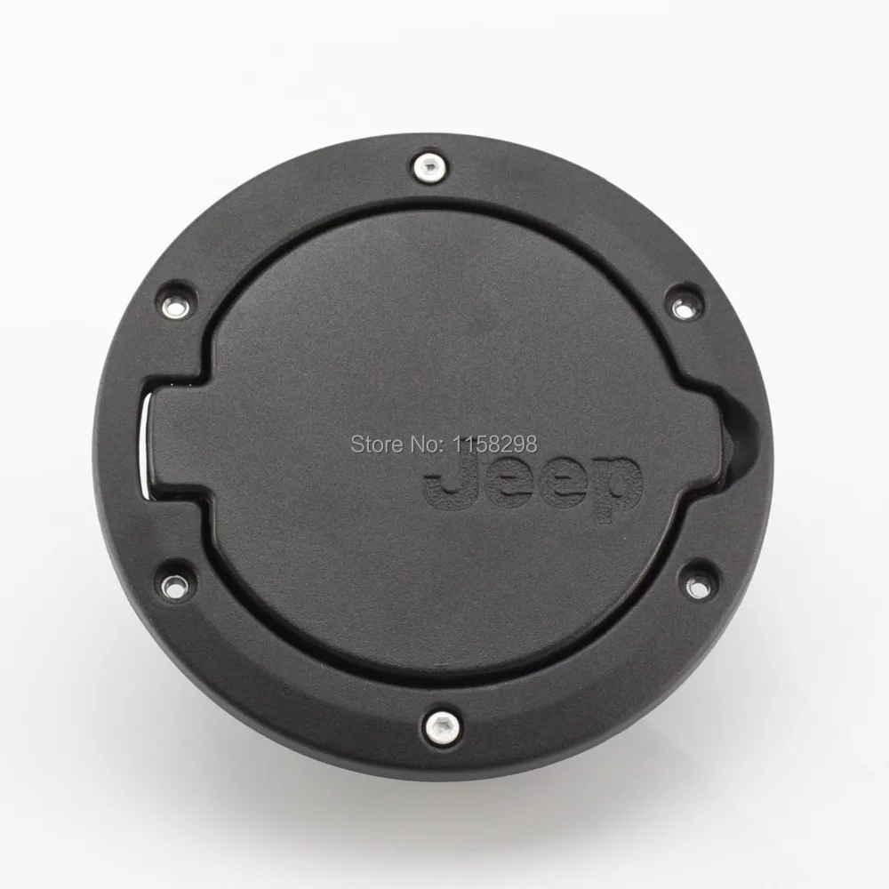 Black Stainless Steel ABS Gas Fuel Cap Door Cover Fit for Jeep Wrangler 07 13 on AliExpress 11