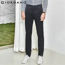 Giordano мужские повседневные брюки slim fit выполненные из натурального хлопка,имеется широкий размерный ряд