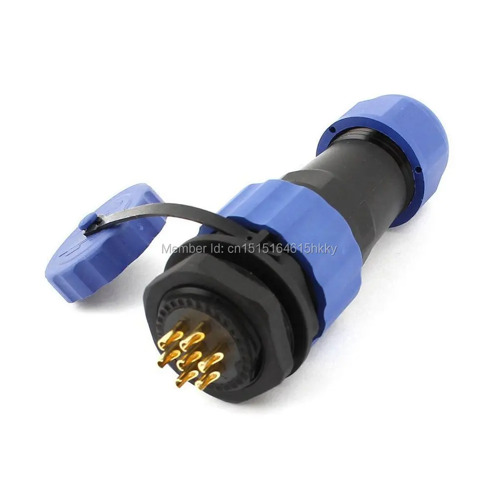 

Waterproof Aviation Plug Socket SD20 20mm 7 Pin 7P Panel Mount Connector IP68