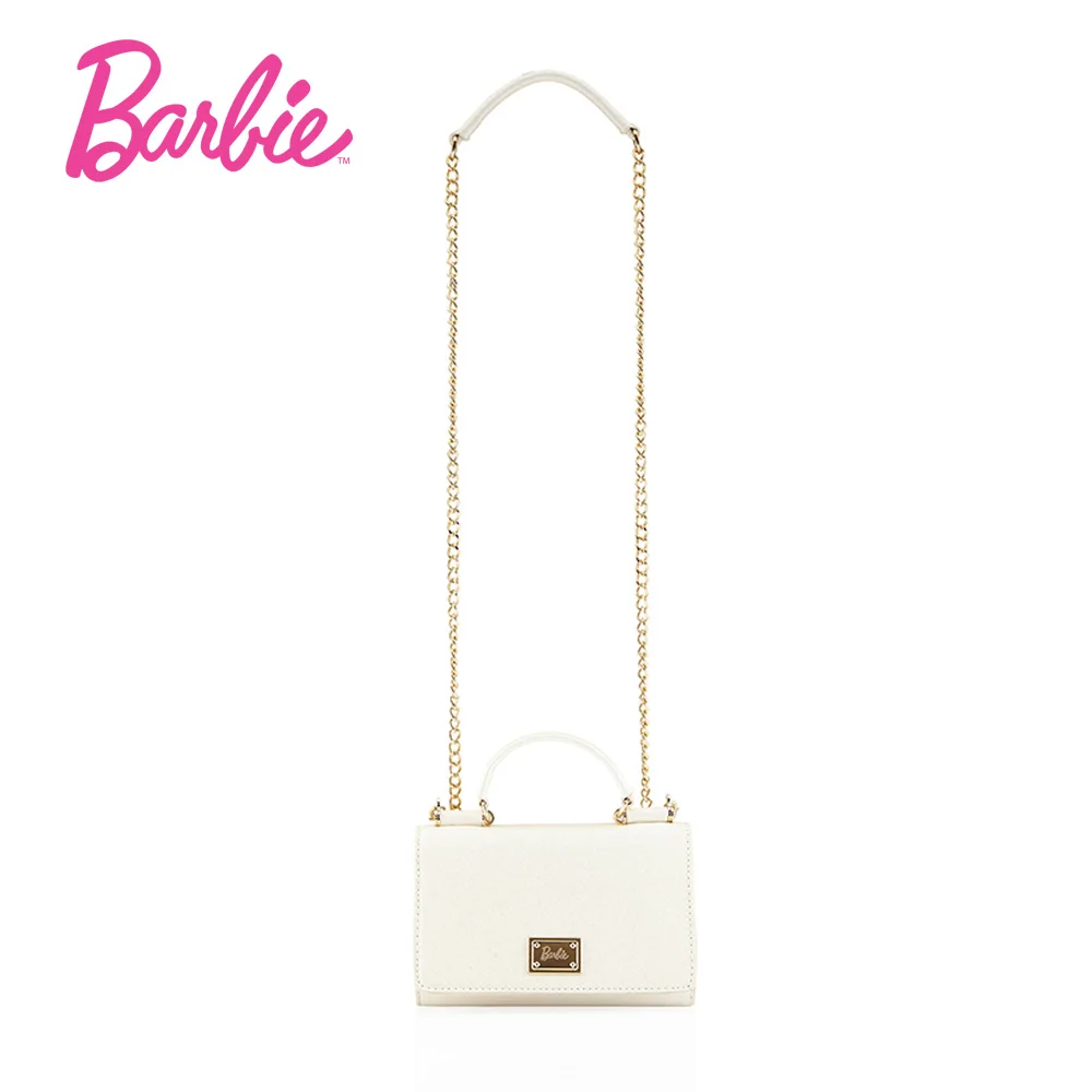 

Barbie 2018 new Women Shoulder Bags lovely delicate PU Leather handbag fashion modern Cross body Bags Female Bags white color