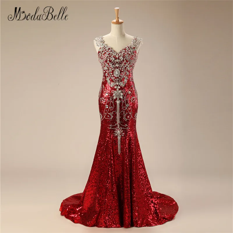 modabelle Women Evening Dress Luxury Beaded Crystal Robe Dubai Soiree