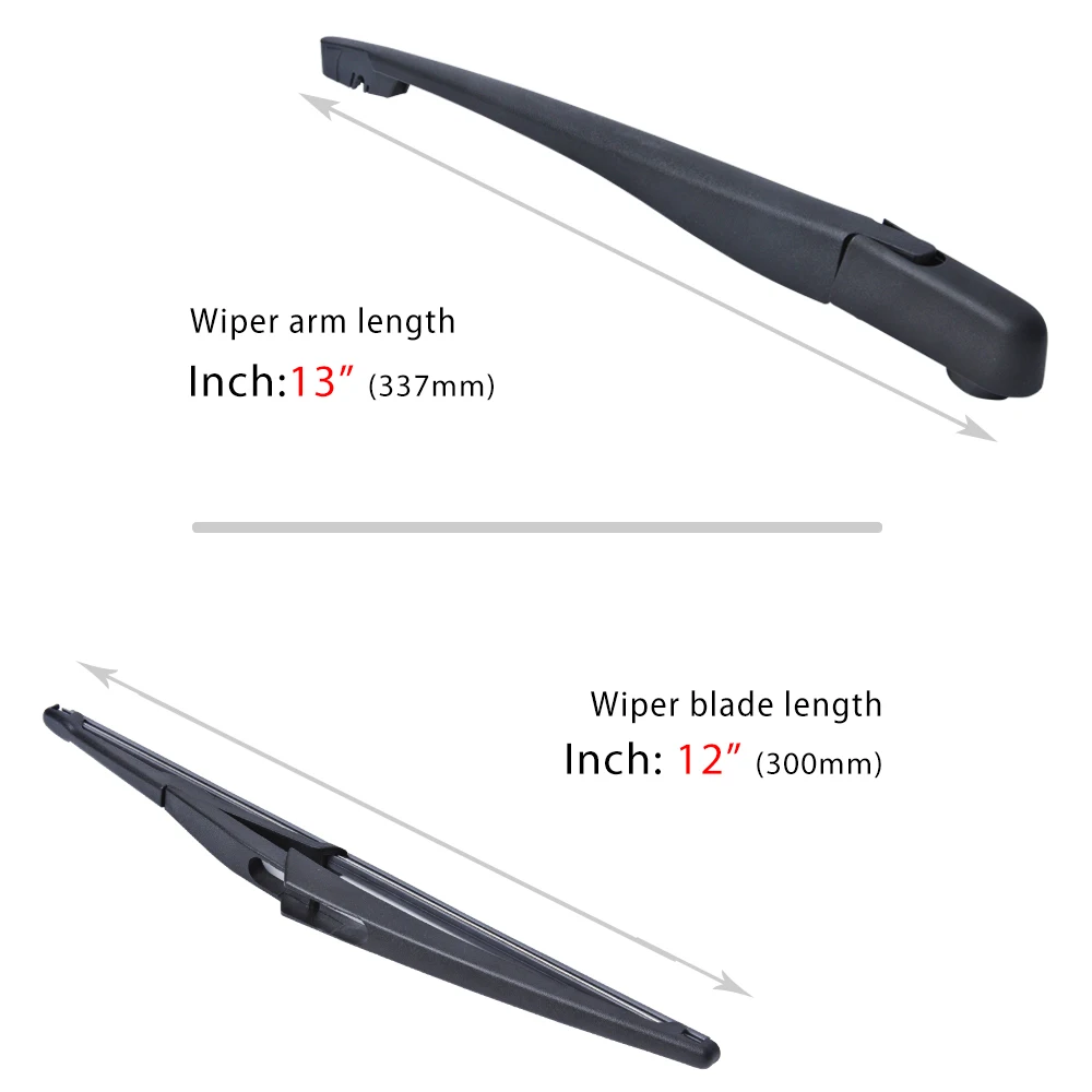 Rear Wiper Arm Blade, for Fiat Grande Punto 2005-2019-OGE Back Windscreen Wiper Assembly Replacement-Natural Rubber auto parts Rear Wiper Arm Blade, for Fiat Grande Punto 2005-2019-OGE Back Windscreen Wiper Assembly Replacement-Natural Rubber auto parts