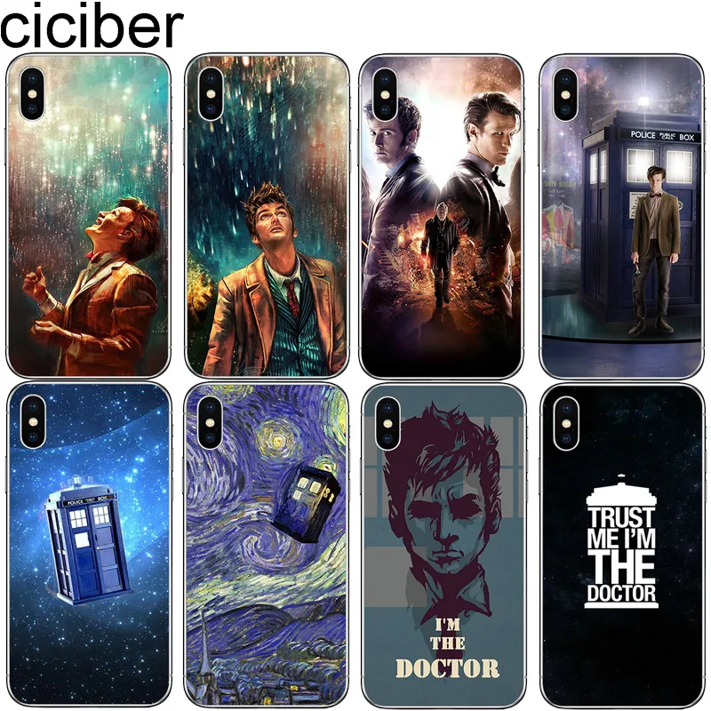 

cicibers Doctor Who Phone Case for iphone 7 8 6 S Plus X XR XS MAX 5 5S SE Soft TPU Cover for iphone 11 Pro Max Coque Fundas