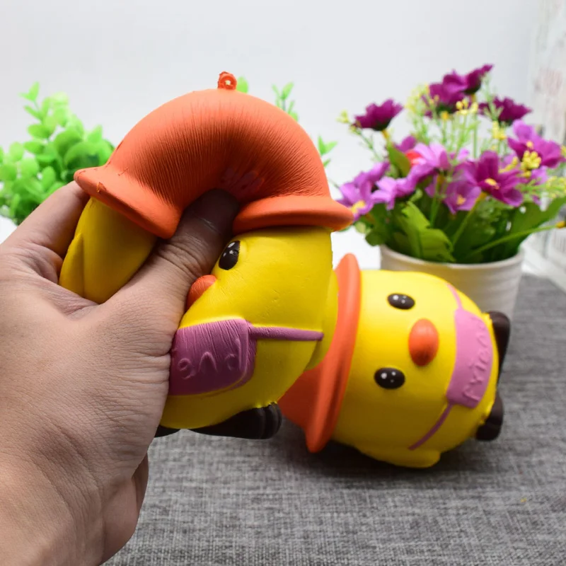 Мультяшные животные ПУ медленно отскок шляпа игрушечный Пингвин орнамент