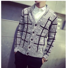 Die neue herren V-ausschnitt strickjacke dicken pullover männer pflegen flut