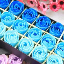 YANQINA украшение тела отбеливание мыло в виде лепестков роз Свадебная вечеринка подарок 18 шт