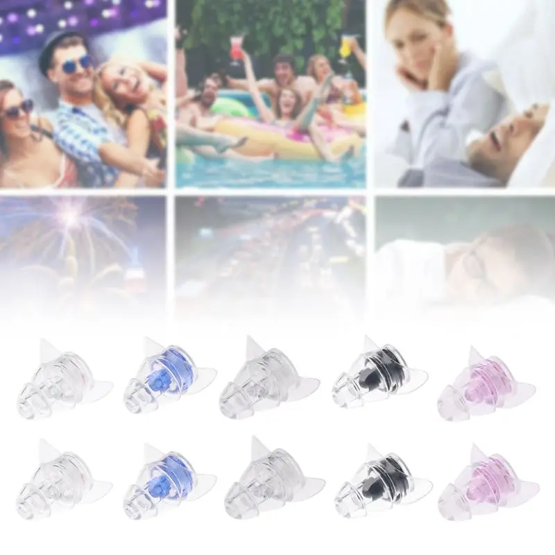 

Noise Cancelling Earplugs For Concerts Musician Reusable Silicone Ear plugs Hearing Protection qiang