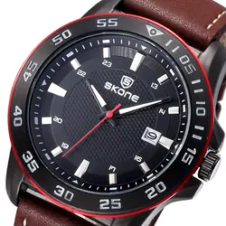 Хронограф спортивные мужские часы моды Элитный бренд кварцевые часы Reloj Hombre часы мужской 2018 horloges mannen SKONE наручные часы