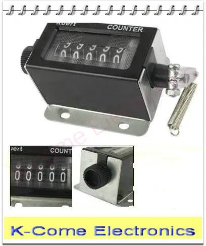 Механическая 5 цифр сбрасываемый нажимом счетчик D67-F промышленные механические счетчики