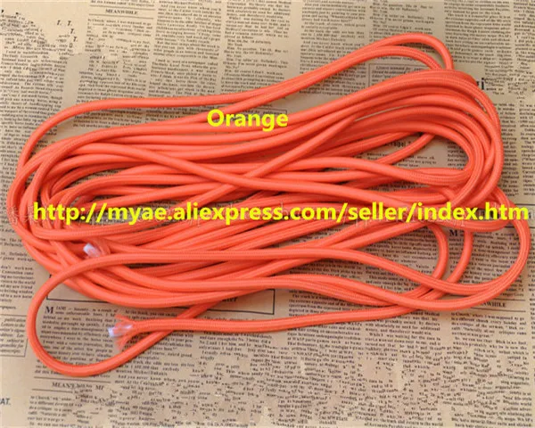 5 м/лот VDE сертифицированный 2 ядра круглый текстильный Электрический провод цветной плетеный провод тканевый кабель винтажная лампа шнур питания - Цвет: T15