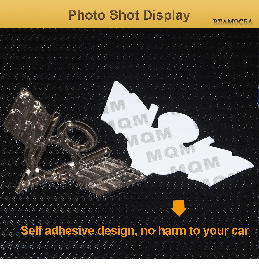 Reamocea Car 3D Metal V8 Emblem Badge American USA Flag Sticker Fender Tailgate Styling For Ford Chevrolet Keychain Trunk (11)