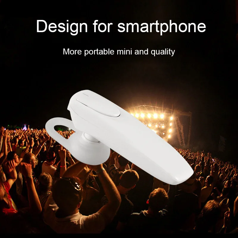Bluetooth Wireless Earphone Mini Portable Ear Hook Headset Noise Cancelling Car Driving Use Handsfree With Microphone for Phone 1 (2)