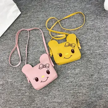 

Cute children's girl shoulder bag mini bag fashion cartoon cat print messenger bag coin purse