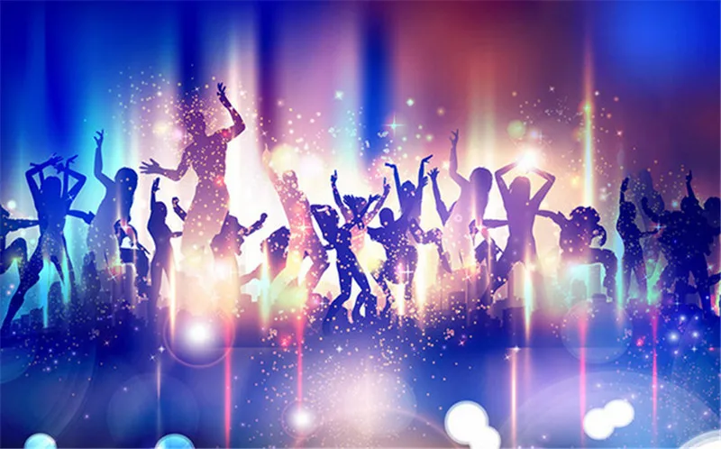 Custom 3D Print DIY Fabric Textile Wallcoverings For Walls Cloth Murals Matt Silk KTV Fantasty Music Commerce People Starlight Custom 3D Print DIY Fabric Textile Wallcoverings For Walls Cloth Murals Matt Silk KTV Fantasty Music Commerce People Starlight