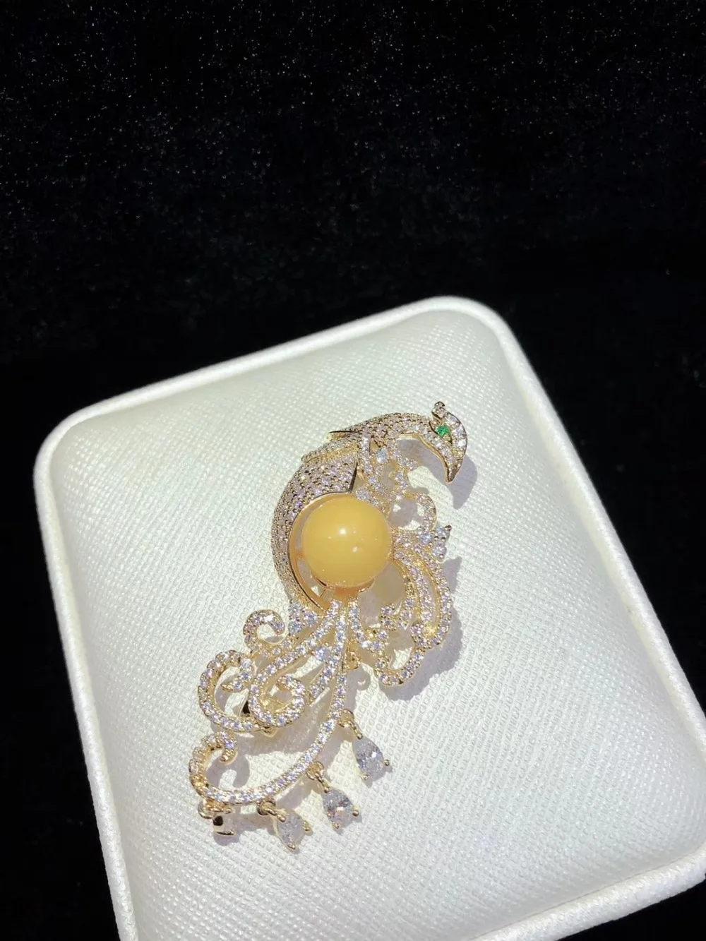 

Y273 High Quality Golden plated Paved CZ Necklace Pendant Brooch Base Cubic Zirconia Jewelry Connector DIY Jewellery Making