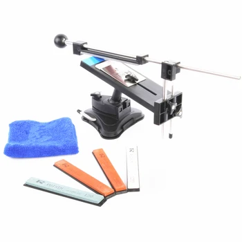 

Professional Kitchen Knife Sharpener Sharpening Fixed Angle with 4 Sharpening Stones Kitchen Sharpening System Tools 2019 NEW