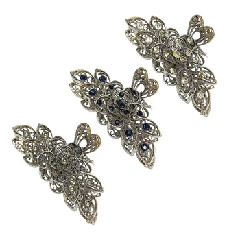 

3PCS Hair Claw Smooth Surface Cute Paint Process Luxury Hair Clip for Women