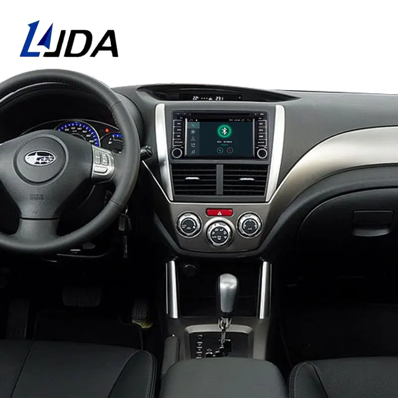 Top LJDA 2 Din Android 9.1 Car DVD Player For Subaru Forester Impreza 2008-2011 Wifi GPS Navi Radio 2G RAM Stereo Audio Multimedia 2