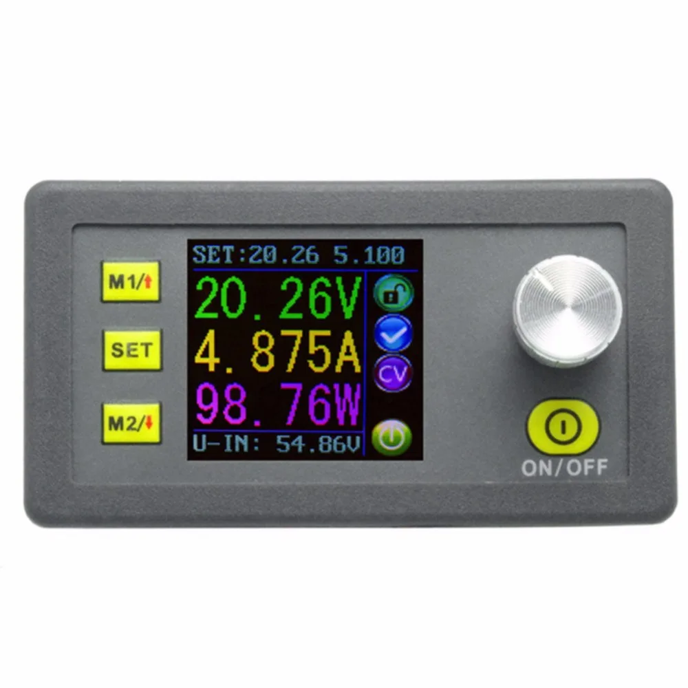 

50V 5A LCD Voltmeter Digital Constant Voltage Current Step-down Programmable Power Supply Module Buck Voltage Converter