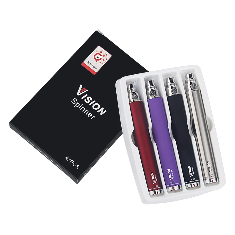 10pcs DHL Vision Spinner electronic cigarette 3.3-4.8V Variable Voltage VV battery 650/900/1100/1300mAh e cigs ego EVOD atomizer 10pcs DHL Vision Spinner electronic cigarette 3.3-4.8V Variable Voltage VV battery 650/900/1100/1300mAh e cigs ego EVOD atomizer