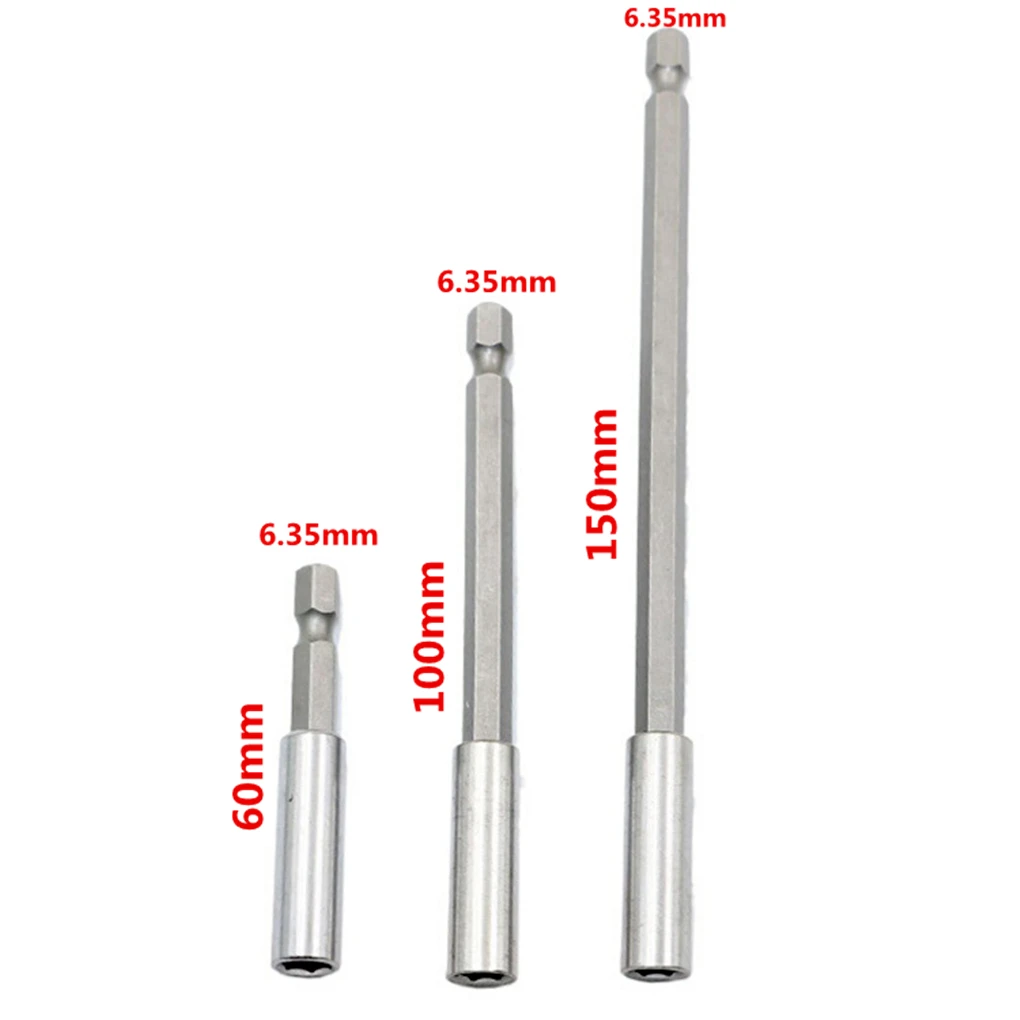 

3pcs 60-150mm Long sleeve connecting rod multi-function hardware tool combination Hexagon screw nut repair batch head fittings