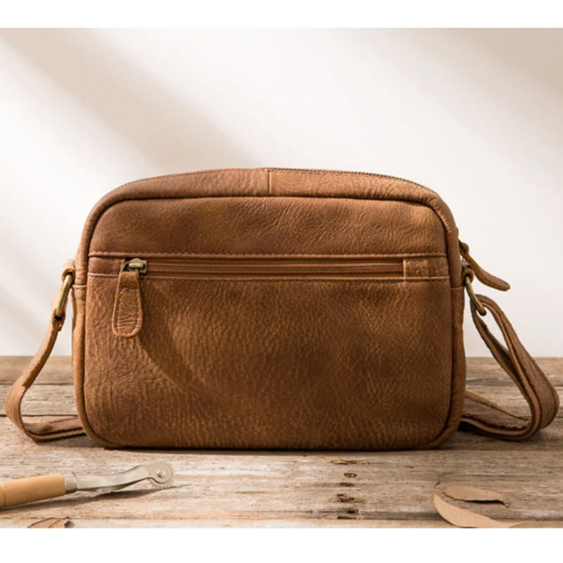 AETOO, мужская сумка, сумка через плечо, новая кожаная сумка-мессенджер, сумка для отдыха, первый слой, сумка из воловьей кожи, мужская сумка