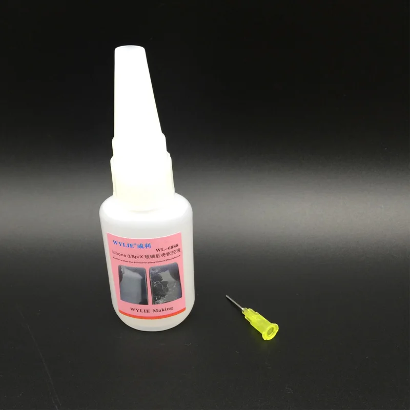 

WYLIE Glass back shell dismantling solution for iphone 5/6/7/8/8P/X Gelation agent Dismantling glue Remove glue solvent