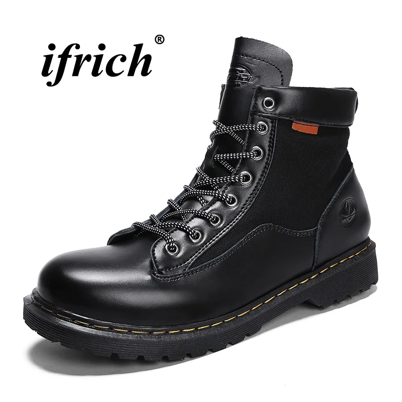 

New Arrival Boots for Men Brown Beige Work Shoes Men Rubber Sole Young Boy Casual Boots Comfortable Mens Motorcycle Boots