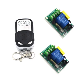 

220V Wireless Switch Remote Control System 30A 3000W RF 433MHZ 315MHZ Lamp Control Jog/ Self-lock/ Inter-lock SKU: 5155