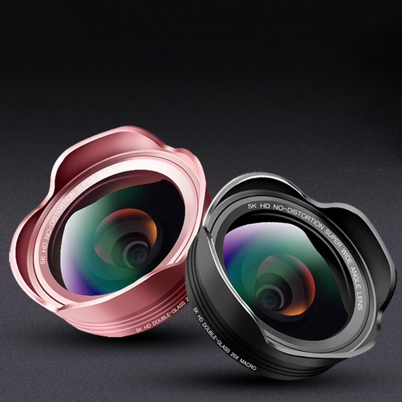 

Phone Lens Kit 0.45x Super Wide Angle SLR Phone Macro Lens HD Camera Lenses For IPhone 6S 7 Xiaomi More Cell Phone