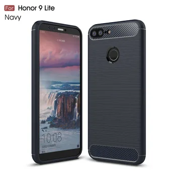 

Rugged Armor cases for Huawei honor9Lite 100pcs Carbon Fiber cases for huawei honor9 Lite cover DHL Free heavy duty covers